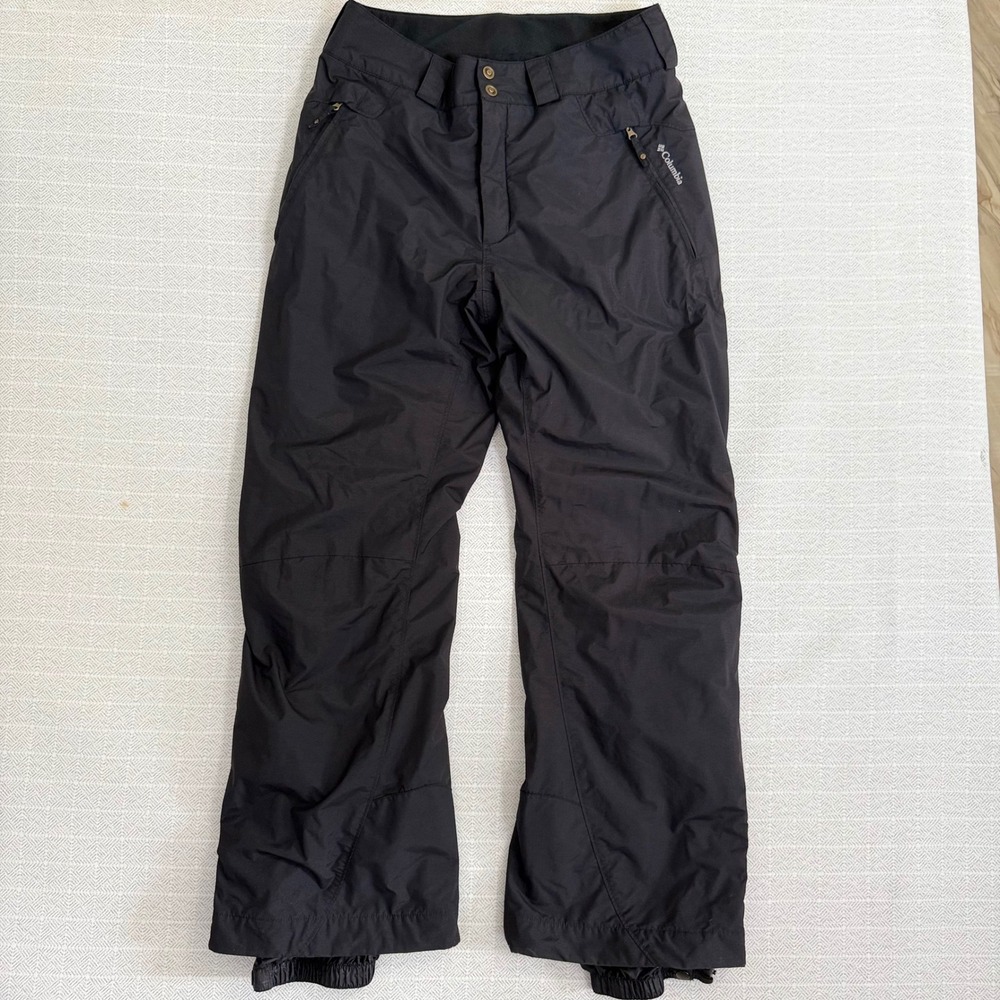 Columbia Titanium Omni-Tech Snow Pants Black Insulated Ski Snowboard Womens M